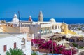 Catholic cathedral in Fira Santorini island Cyclades Greece Royalty Free Stock Photo