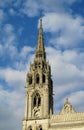 Catholic cathedral gotic tower Royalty Free Stock Photo