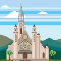 Catholic Cathedral illustration