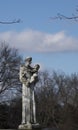 Catholic cemetery monument in West Virginia