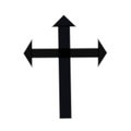 Catholic, christianity symbol, cross design, cross symbol, jesus christ, peace sign icon Royalty Free Stock Photo