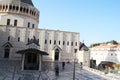 Catholic church of the Annunciation in Nazareth, Izrael. Outdoor, artistic and architecture detail