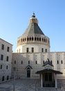 Catholic church of the Annunciation in Nazareth, Izrael. Outdoor, artistic and architecture detail
