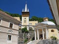 Catholic Church in Baile Herculane resort, Romania Royalty Free Stock Photo