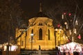 Catholic church at christmas time in Budapest Royalty Free Stock Photo