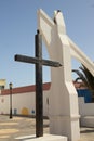 Catholic Church Cross of Nuestra Senora del Carmen Our Lady of Carmen Corralejo Fuerteventutra Canary Islands