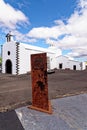 Church of Ermita de los Dolores in village of Mancha Blanca - Lanzarote Royalty Free Stock Photo