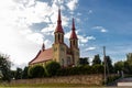 Catholic church of the Holy Trinity in the town of Zelva, Grodno region, Republic of Belarus.