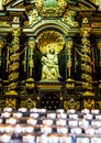 Catholic church interior details Royalty Free Stock Photo