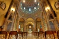 Catholic church interior view. Alba, Italy. Royalty Free Stock Photo