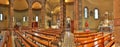 Catholic church interior view. Alba, Italy. Royalty Free Stock Photo