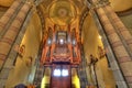 Catholic church interior view. Alba, Italy. Royalty Free Stock Photo