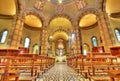 Catholic church interior view. Alba, Italy. Royalty Free Stock Photo