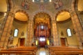 Catholic church interior view. Alba, Italy. Royalty Free Stock Photo