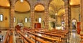 Catholic church interior view. Alba, Italy. Royalty Free Stock Photo