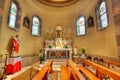 Catholic church interior view. Alba, Italy. Royalty Free Stock Photo