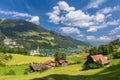 Swiss village Lungern, Switzerland Royalty Free Stock Photo