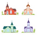 Catholic Church landscape. Royalty Free Stock Photo