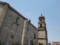 catholic church in Morelia, Mexico in a sunny day Royalty Free Stock Photo