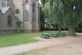 Catholic church in park