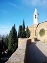 The Catholic Church in the town of Pienza Royalty Free Stock Photo