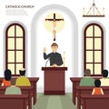 Catholic Church Priest Royalty Free Stock Photo