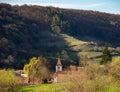 Catholic church in a small Saxon village in Transylvania