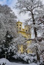 Catholic church in the small west Bohemian spa town Marianske Lazne Royalty Free Stock Photo