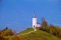 Church of St. Primoz in Slovenia Royalty Free Stock Photo