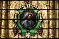 Catholic Church Stained Windows Royalty Free Stock Photo