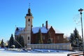 Catholic church with a Sun clock