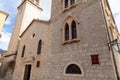 Catholic church of Sveti Ivan also know as St. John the baptist in Budva, Montenegro Royalty Free Stock Photo