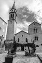 Catholic church of Sveti Ivan also know as St. John the baptist in Budva, Montenegro Royalty Free Stock Photo