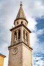 Catholic church of Sveti Ivan also know as St. John the baptist in Budva, Montenegro Royalty Free Stock Photo
