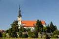 Catholic church in the town Nove mesto nad Vahom Royalty Free Stock Photo