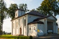 Catholic Church View on a sunny day, Poland, Podlasie