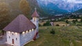 A Catholic Church in the village of Theth in Prokletije in the Acursed Mountains of Albania. The community is at the
