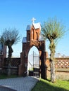 Catholic churchyard gate, Lithuania Royalty Free Stock Photo