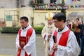 Catholic clergy Royalty Free Stock Photo