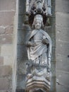 A Catholic cleric. Thomas Sander. The statue`s sculptor is Richard Boege