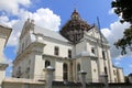 Corpus Christi Church under renovation in Nesvizh, Belarus