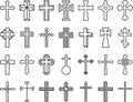 Catholic cross icons