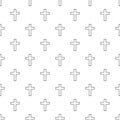 Catholic cross pattern seamless