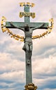 Catholic Cross in Prague Royalty Free Stock Photo