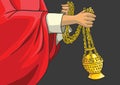 Catholic Liturgical Brass Thurible Royalty Free Stock Photo