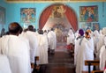 Catholic mass in an Ethiopian Church