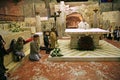 Catholic Mass in the Grotto of the Basilica of the Annunciation, Nazareth, Israel Royalty Free Stock Photo