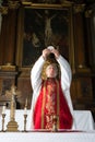 Consecration during catholic mass Royalty Free Stock Photo