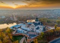 The monastery in Berdichev from a height Royalty Free Stock Photo