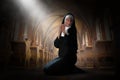 Nun Praying, Prayer, Christian Religion, Catholic